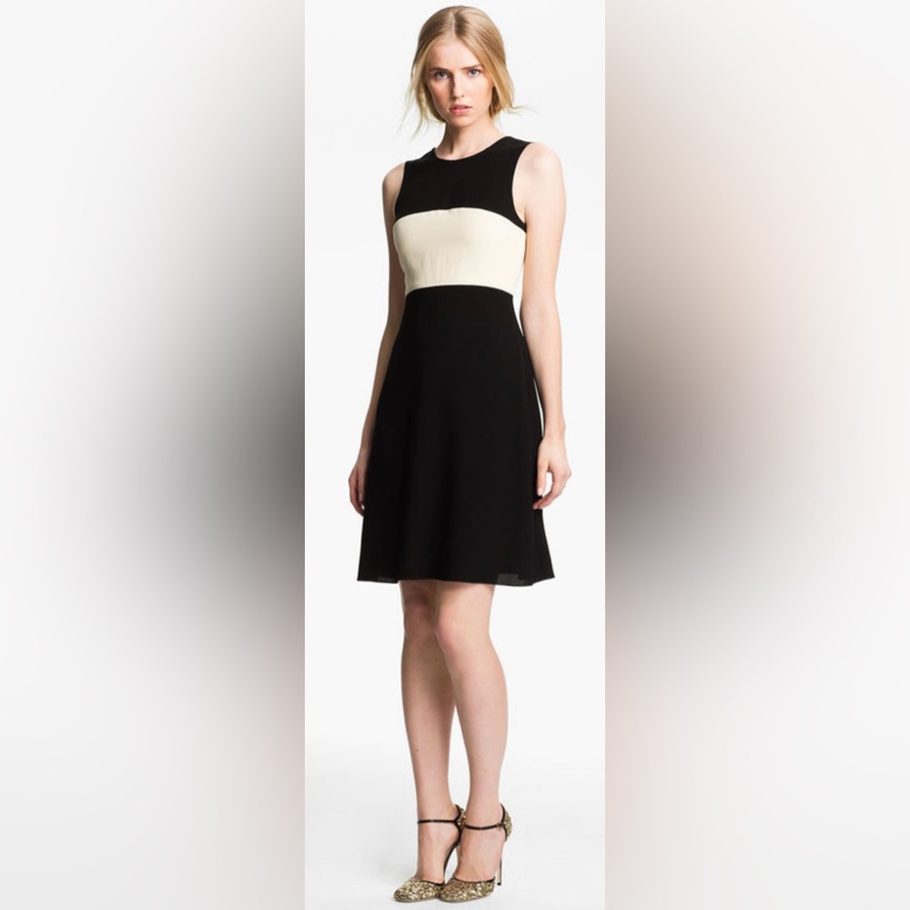 L'AGENCE Black and White Women's Dress - Picture 2 of 6